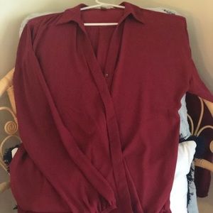 Cute maroon forever 21 top